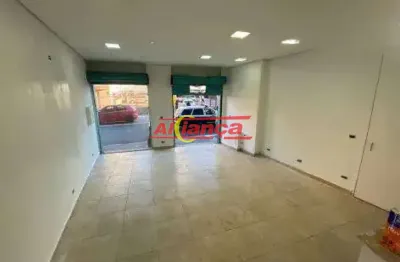 Salão comercial 60m², com 2 salas, banheiro para locação no centro - guarulhos por r$ 5.000,00