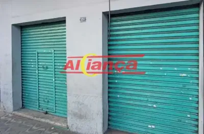 Salão comercial 60m², com 2 salas, banheiro para locação no centro - guarulhos por r$ 5.000,00