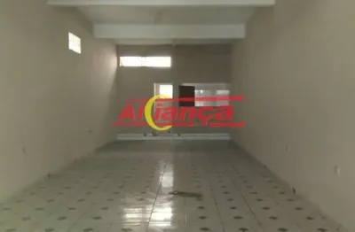 Salão comercial 125m², com 2 banheiros para locação parque continental ii -r$ 3.000,00