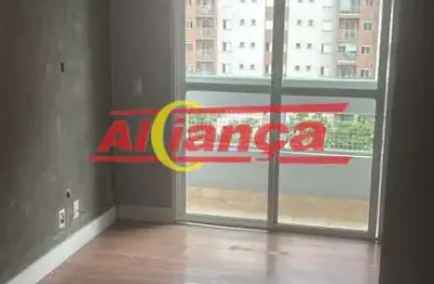 Apartamento com 56m²,  2 quartos no jardim flor da montanha - guarulhos/ sp  por r$ 2.000,00