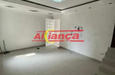 Sobrado individual com 130m², 3 quartos, suíte, vaga no jd valéria - guarulhos/sp por r$ 2.700,00