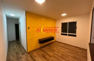 Apartamento mobiliado com 2 quartos para alugar, 45m² - ponte grande - guarulhos/sp