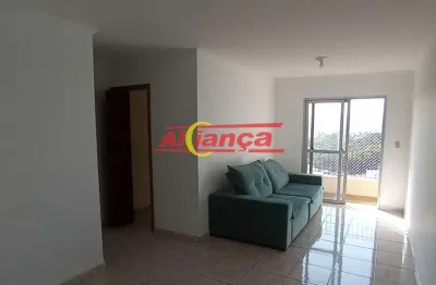 Apartamento 73m² com 2 quartos para locação no gopouva - guarulhos sp por r$ 2.100,00