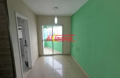 Apartamento com 2 quartos, 54 m² para alugar- vila augusta- guarulhos sp por r$ 2.218,00