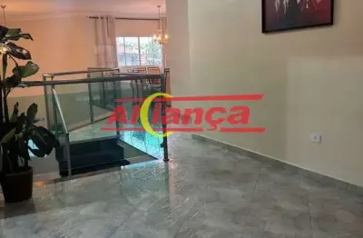 Sobrado com 3 quartos para alugar,  200m² - jd. bela vista - guarulhos /sp - por r$4.800,00