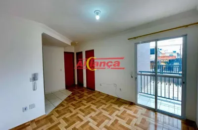 Apartamento 48m², com 2 quartos para locação em vila nova bonsucesso - guarulhos -r$ 1.300,00