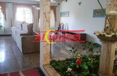 Sobrado com 4 quartos para alugar,  364m² - bairro - guarulhos /sp - por r$6.500,00