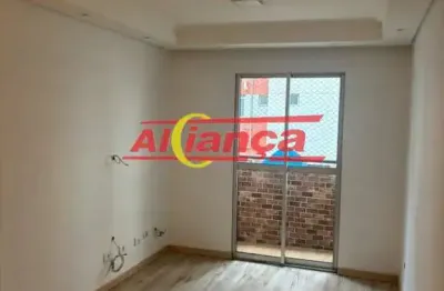 Apartamento 64m², com 3 quartos para locação no picanço - guarulhos sp r$ 2.300,00