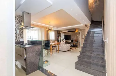 Apartamento duplex, 158 m² - venda por r$ 1.580.000,00 ou aluguel por r$ 12.763,00/mês - água verde - curitiba/pr