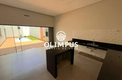 Casa térrea com fino acabamento no bairro novo mundo, com 3 quartos - uberlândia-mg