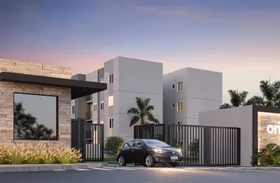 Lançamento de apartamentos bairro campestre - orion residencial - 2 quartos, sala e cozinha integrada, banheiro, lavanderia e sacada
