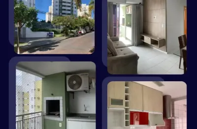 Locação – apartamento mobiliado | edifício torres de málagas 2 quartos sendo uma suíte mobiliado