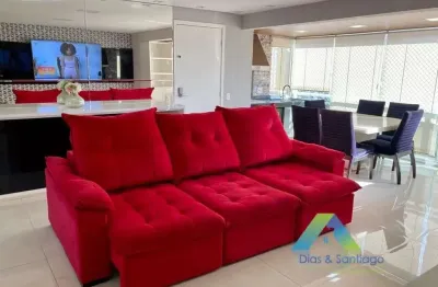 Santo andré apartamento 140m² mobiliado, 4 dormitórios, 2 suítes,  4 vagas, ótima localização e valor !!!