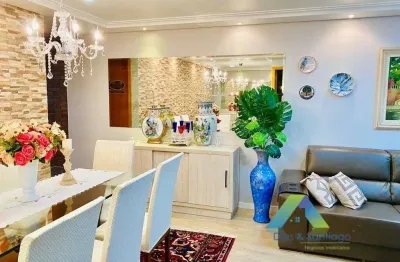 Excelente apartamento com 117m² de alto padrão mobilado com 3 vagas de garagem coberta!