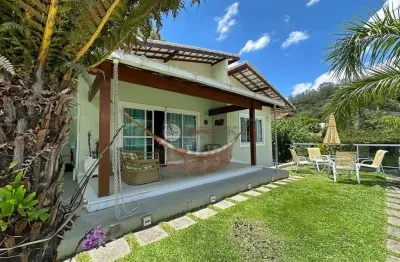 Casa linear com 3 suítes em condomínio na cascata do imbuí - teresópolis/rj.