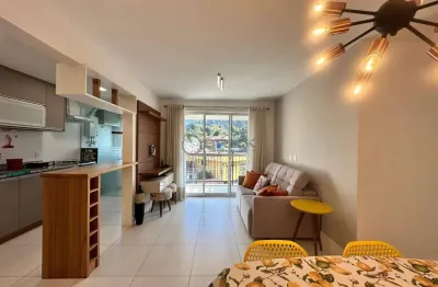 Apartamento mobiliado para locação com 2 quartos sendo 1 suíte, 75 m² no jardim cascata - teresópolis/rj.