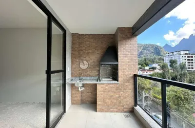 Apartamento à venda com 3 quartos sendo 1 suíte, 129.58 m² no alto - teresópolis/rj.