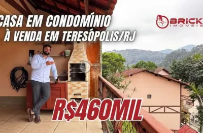 Casa à venda com 3 quartos, 100 m² na tijuca - teresópolis/rj.