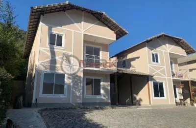 Casa com 4 quartos sendo 1 suíte em condomínio em vargem grande - teresópolis/rj.