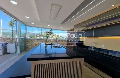 Vila valqueire - maravilhosa cobertura de luxo com 04 dormitórios, sendo 01 suíte, varanda ampla com cortina de vidro