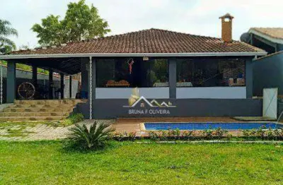 Chácara com 3 dormitórios à venda, 676 m² por r$ 760.000,00 - portão - atibaia/sp