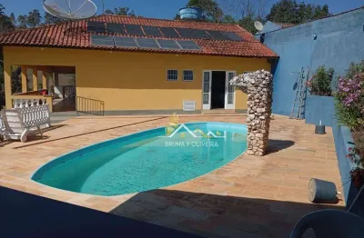 Sítio com 3 dormitórios à venda, 7500 m² por r$ 950.000,00 - campininha - atibaia/sp