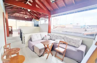 Sobrado alto padrão, 3 dormitórios, 2 suítes, 2 vagas, mobiliado bairro guilhermina- pg