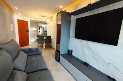 Apartamento Mobiliado, Sofisticado moderno pronto para morar, 2 dormitórios, 1 Suíte, 1 vaga, Lazer Completo, no Bairro Aviação Praia Grande SP