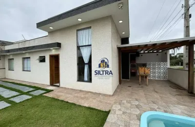 Casa com 2 dormitórios e 01 suíte para alugar, 76 m² por r$ 2.600/mês - princesa do mar - itapoá/sc