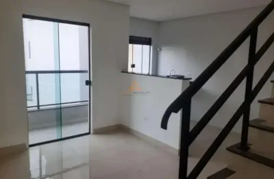 Cobertura para venda em santo andré, vila sao pedro, 2 dormitórios, 2 banheiros, 1 vaga