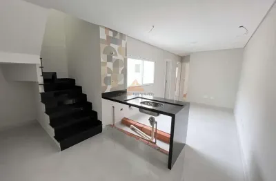 Cobertura para venda em santo andré, vila linda, 2 dormitórios, 1 suíte, 4 banheiros, 1 vaga