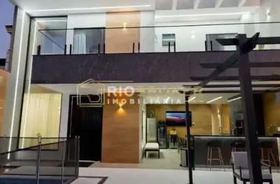 Casa em condomínio fechado com 4 quartos à venda na estrada vereador alceu de carvalho, 2865, recreio dos bandeirantes, rio de janeiro, 359 m2 por r$ 1.850.000