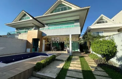 Casa em condomínio fechado com 4 quartos à venda na avenida vereador alceu de carvalho, 665, recreio dos bandeirantes, rio de janeiro, 340 m2 por r$ 3.400.000