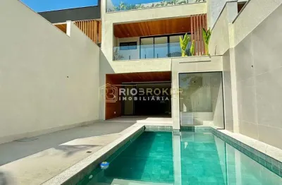 Casa em condomínio fechado com 5 quartos à venda na rua luís orlando cardoso, 816, barra da tijuca, rio de janeiro, 287 m2 por r$ 3.165.000