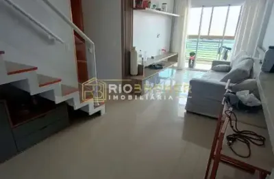 Cobertura com 4 quartos à venda na rua luiz carlos sarolli, 1850, recreio dos bandeirantes, rio de janeiro, 165 m2 por r$ 1.190.000