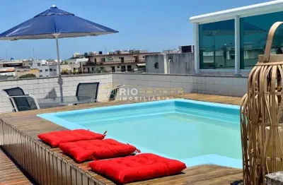 Cobertura com 3 quartos à venda na rua albano de carvalho, 1, recreio dos bandeirantes, rio de janeiro, 250 m2 por r$ 1.250.000