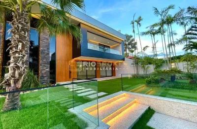 Casa em condomínio fechado com 6 quartos à venda na avenida luiz aranha, 10, barra da tijuca, rio de janeiro, 1500 m2 por r$ 22.500.000