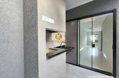 Sobrado novo 3 quartos, alto patrão de acabamentos e espaço gourmet no umbará curitiba