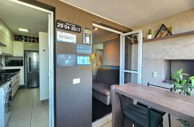 Apartamento 2 quartos, suíte, sacada churrasqueira mobiliado stm terrace pinheirinho