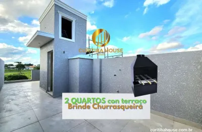 Sobrado triplex 2 quartos novo umbará, curitiba com rooftop terraço com 1 churrasqueira brinde da curitiba house