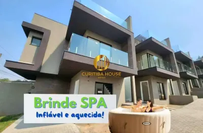 Sobrado com 3 quartos sendo até 3 suítes e terraço na rua waldemar loureiro campos, 2270, boqueirão, curitiba