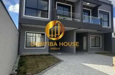 Sobrado à venda no fanny  3 dorms, 1 suíte, 125m²  curitiba/pr