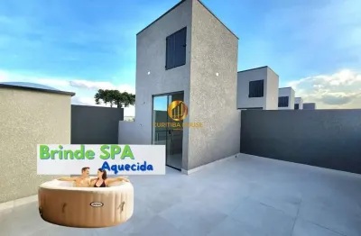 Sobrado triplex 3 quartos sendo 1 suíte,  rooftop terraço gourmet com churrasqueira em condomínio fechado alto boqueirão