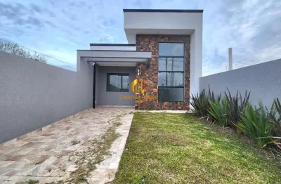 Casa térrea 3 quartos rua luxemburgo 458, nações fazenda rio grande com pé direito duplo e churrasqueira