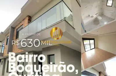 Sobrados à venda no xaxim | 3 quartos, suíte e sacada  alto padrão em curitiba