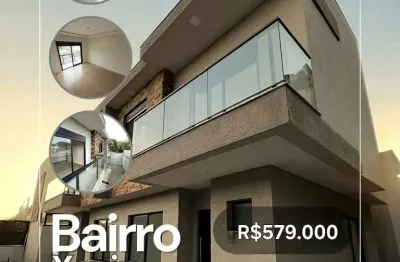 Sobrado novo 3 quartos sendo 1 suíte condomínio R. Ver. Yrlan Cavet, 81 Xaxim, Curitiba