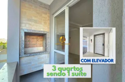 Apartamento novo 3 quartos sendo 1 suíte condomínio new garden hope i cidade jardim são josé dos pinhais