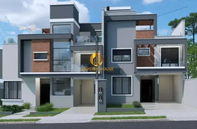 Sobrado triplex de luxo em curitiba  terraço com churrasqueira + preparação jacuzzi