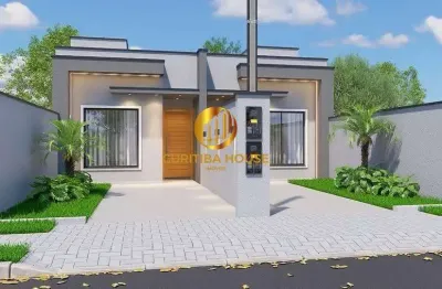 Minha casa minha vida curitiba  casas 2 dorms 47&#8239;m² bairro novo b  r$ 320.000 com churrasqueira