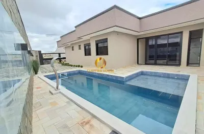 Casa de alto padrão à venda no bairro eucaliptos  fazenda rio grande | 3 quartos, piscina e suíte master